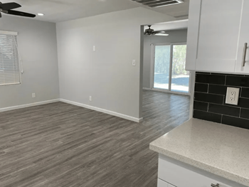 Wood plank inspired flooring